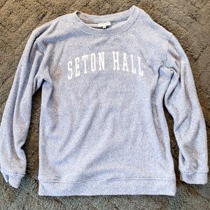Blue Seton Hall Crewneck